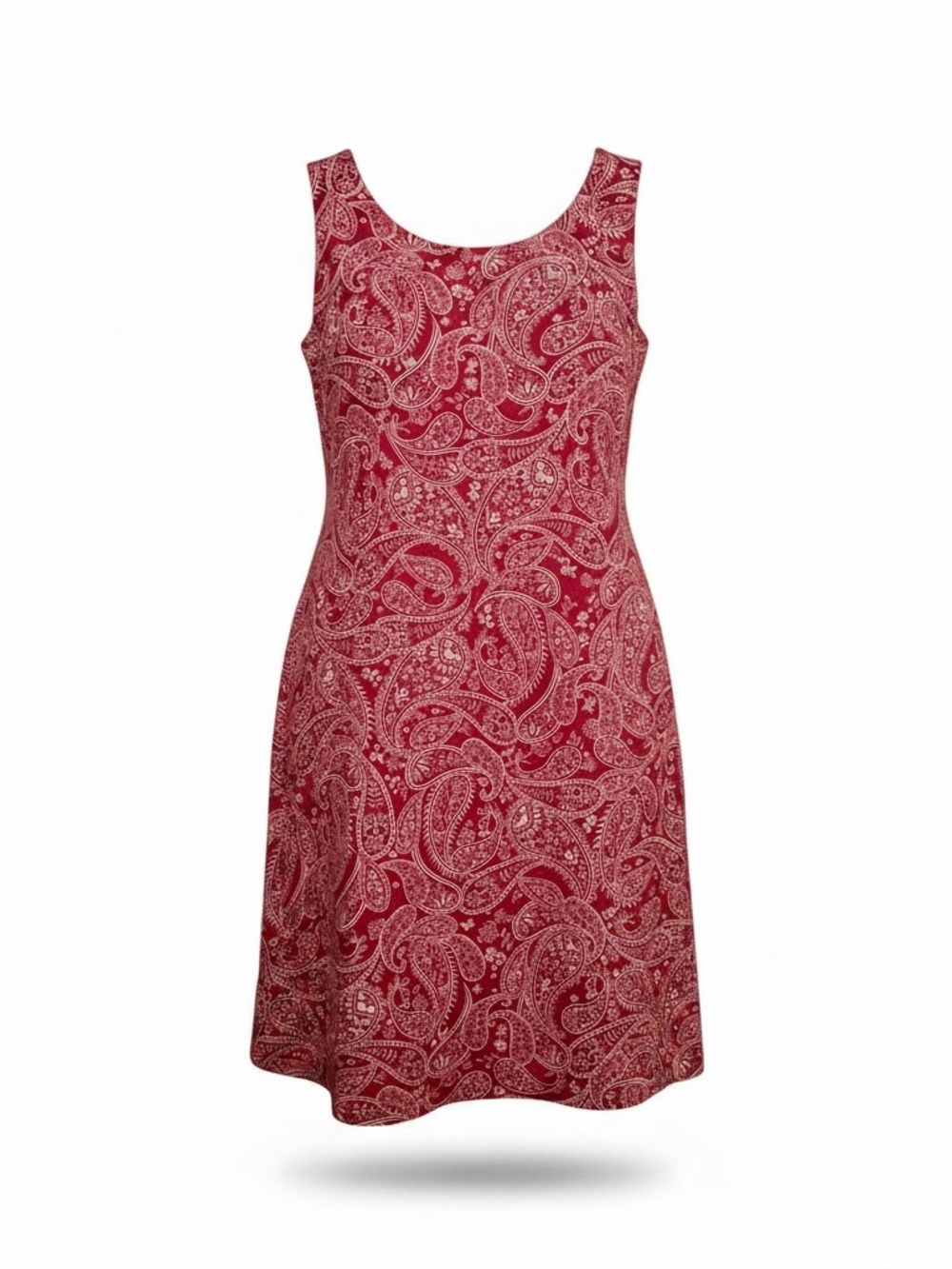 Rachel Zoe Pink Paisley Sleeveless Shift Midi Dress